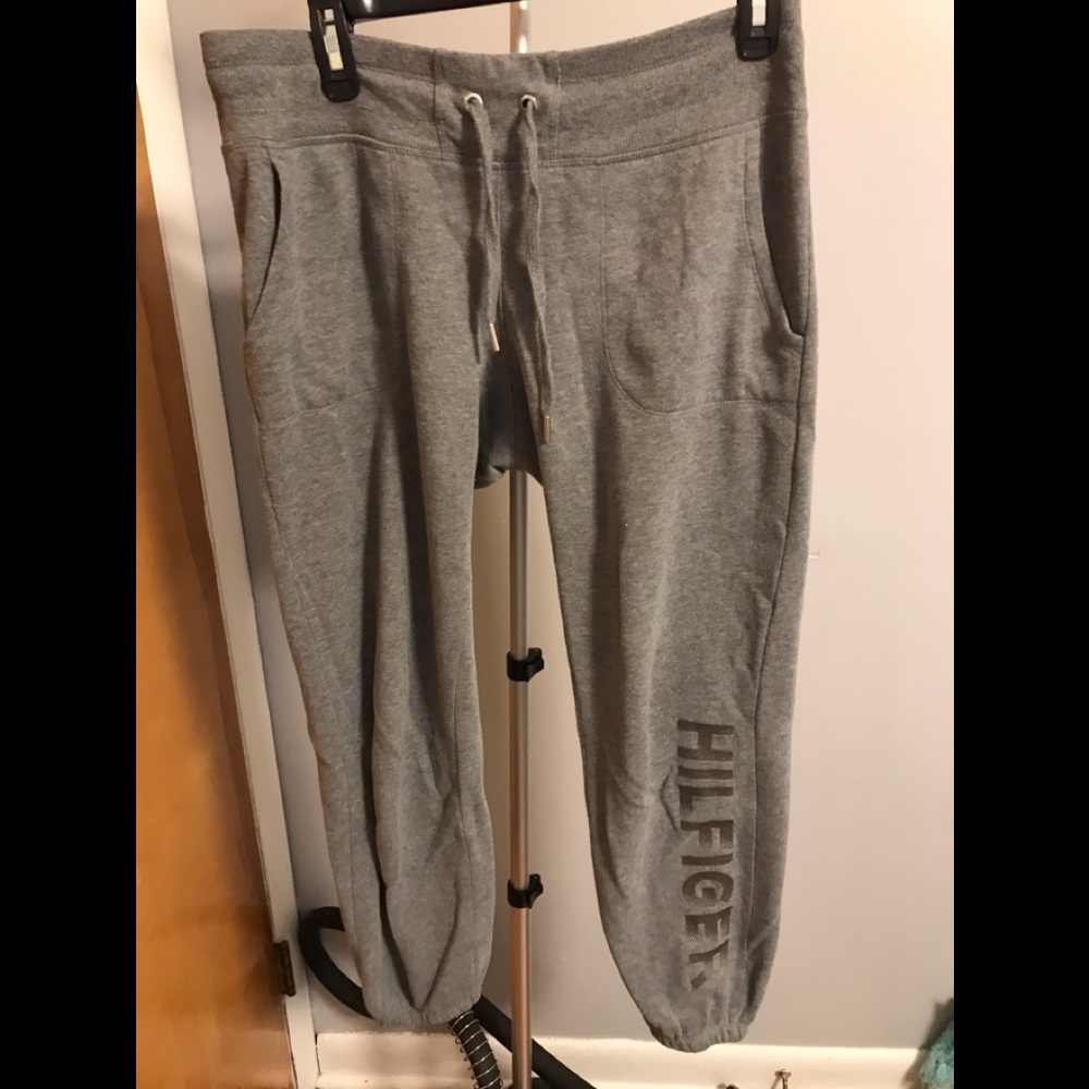 Gray Tommy Hilfiger sweat pants